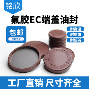 EC端盖减速机封盖氟胶耐高温油封防尘闷堵盖外径8-290密封盖大全