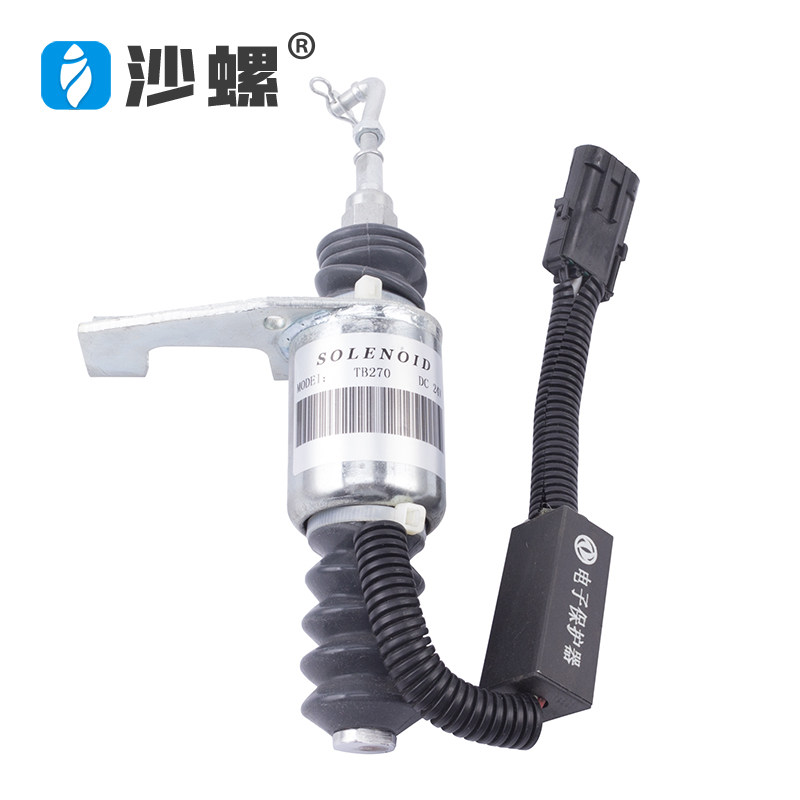 柴油发电机组熄火电磁阀 电子停机控制器油门开关起动熄火控制器