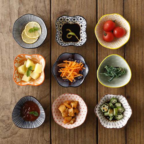 onlycook 日式蘸料碟陶瓷味碟火锅调味碟家用碟子小菜调料碟醋碟