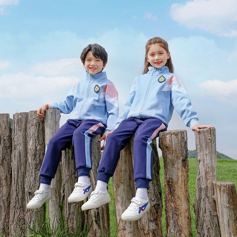 小学生校服春秋季套装幼儿园x园服春秋款儿童英伦风班服三件套新