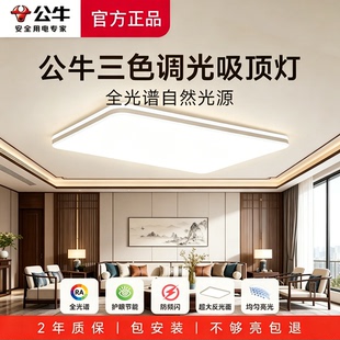 公牛客厅吸顶灯客厅主灯2026新款灯具led客厅灯超亮客厅大灯全屋