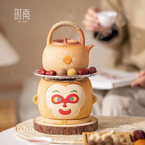 大圣围炉煮茶烤火炉器具全套家用明火煮茶器户外煮茶炉烧烤碳火炉