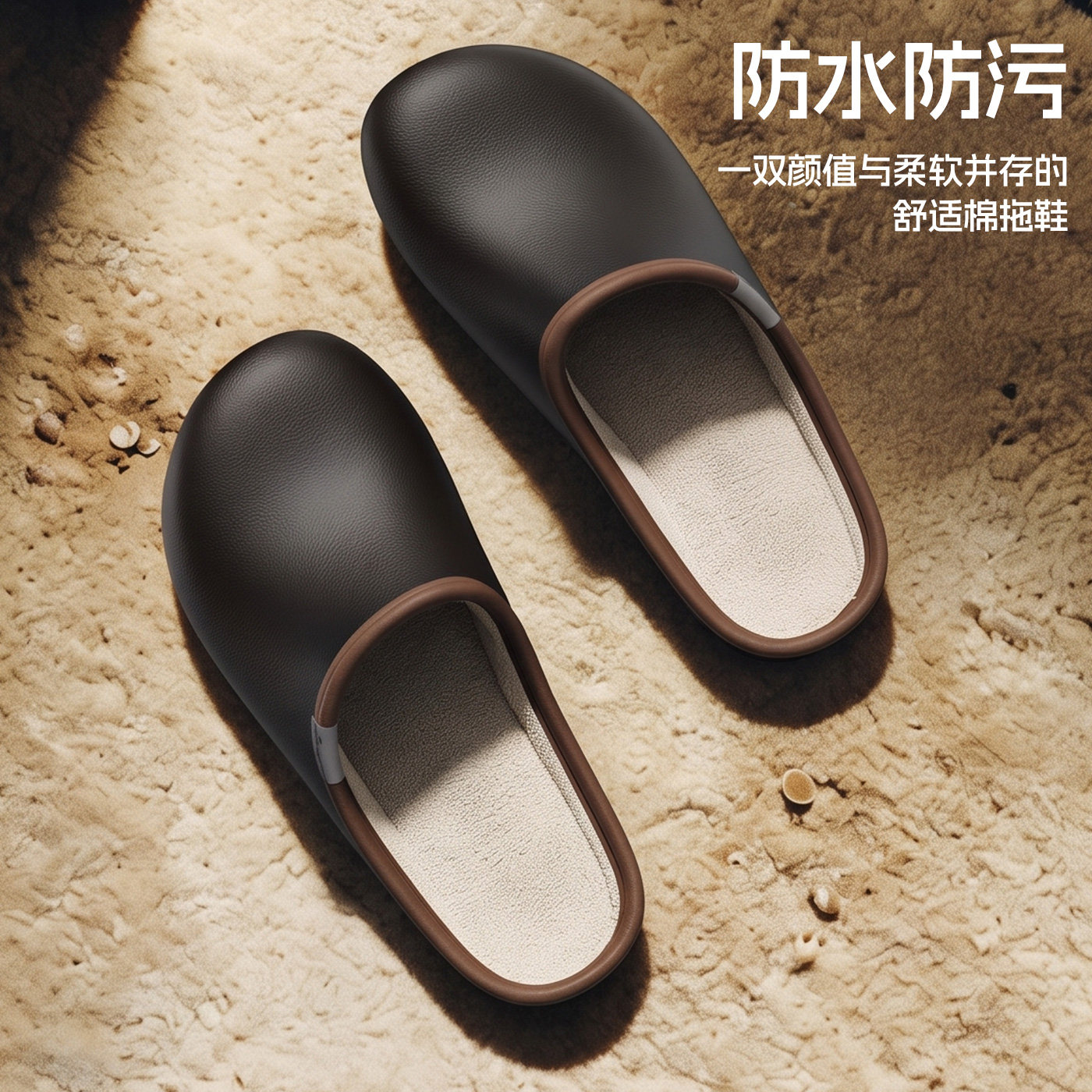 garcys冬季棉拖鞋女士冬季2026新款室内居家保暖毛绒外穿男勃肯鞋