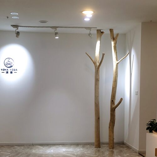 原木去皮粗木造型干树枝t装饰玄关酒店服装店摆件隔断屏风背景墙