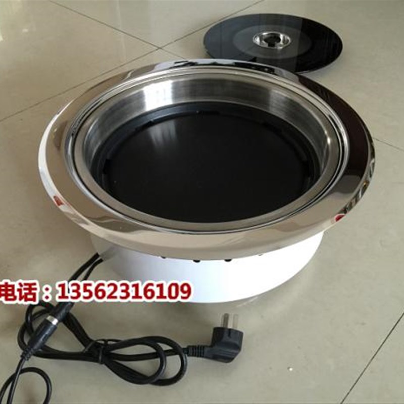 商用韩式光波红外线n无烟电烤炉/上排烟烧烤火锅烤肉炉/嵌入烤锅