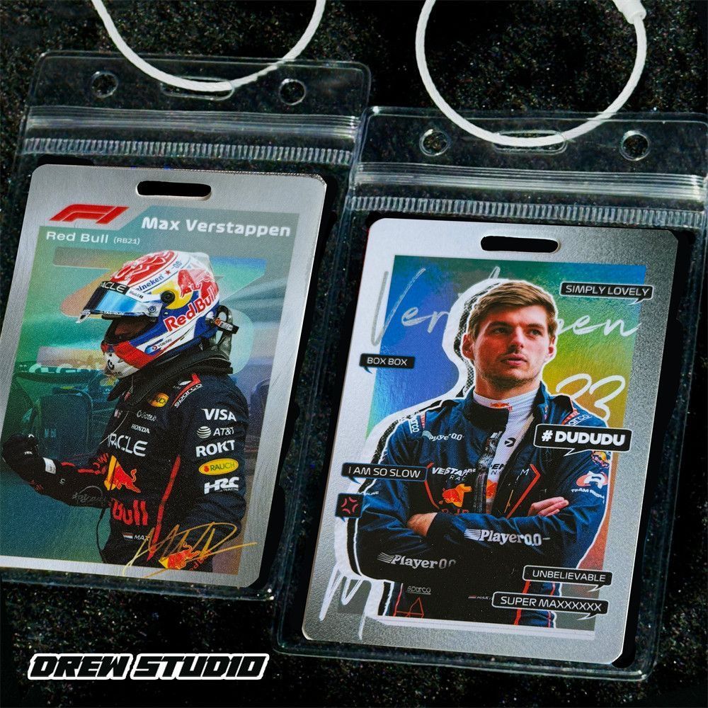 f1车手勒克莱尔拉塞尔汉密尔顿维斯塔潘周边挂件参赛卡背包包挂