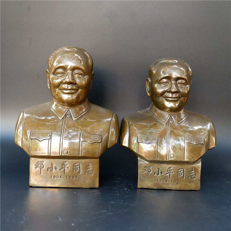 纯铜朱德邓小平孙中山刘少奇周恩来伟人雕塑开国元勋铜像家居饰品