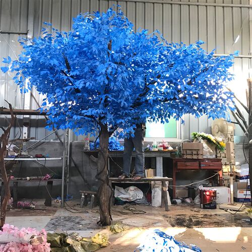蓝色许愿树阿凡达动漫装饰KTV酒吧庭院假树绿植大型造型落地包邮