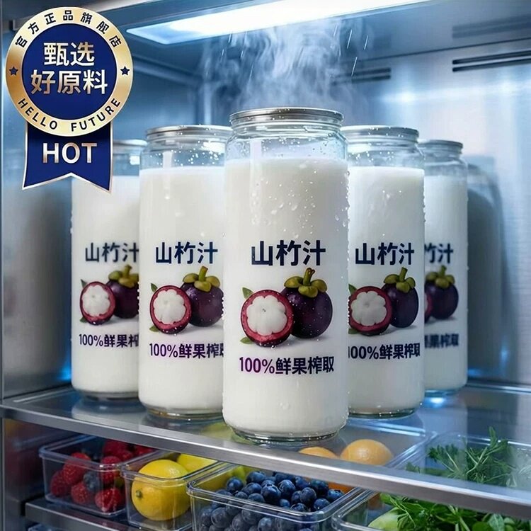 商超同款鲜榨山竹汁越南进口饮料特级0添加清爽休闲官方旗舰店
