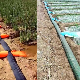 加厚6寸30米农l业浇地布水袋布管带袖水龙带大棚布袋软管定做水管