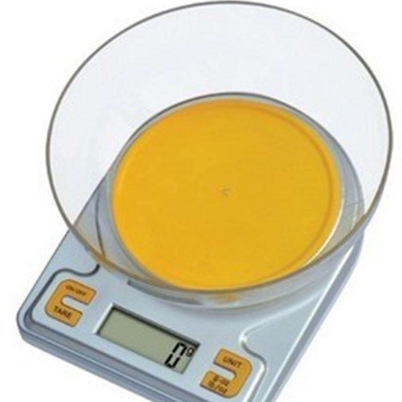 恒杰3000g/0.1g厨房秤K001厨房专用电子称3kg0.1带碗食物称