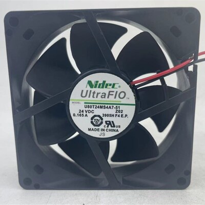 原装NIDEC正品24V 0.165A 变频器8CM厘米8025风扇U80T24MS4A7-51