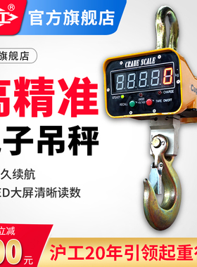 VAYA电子吊秤吊称5吨3吨1吨2/T无线打印工业吊钩/秤带充电器电池