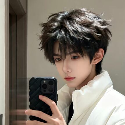 男士韩版帅气微分碎盖假发男生日常自然整顶全头套男神仿真头皮顶