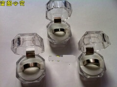 促销魔术磁铁戒指强力磁戒 道具 PK RING 磁疗戒指 送水晶盒超值