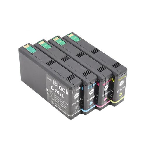 适用爱普生EPSON T7021 Pro WP-4500 WP4515DN打印机墨盒黑色红色
