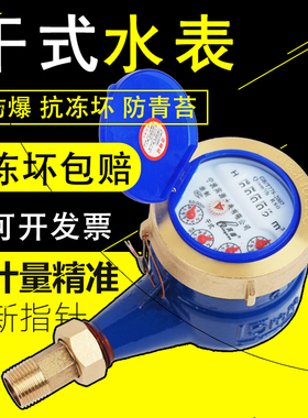 水表家用止回阀自来水活接头宁波4分防冻国标防爆干式水表