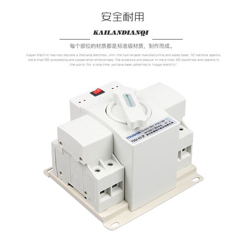 双电源自动转换开关63A/2P单相220V CB级迷你型自动切换开关家用
