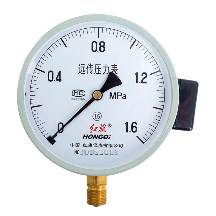红旗远传压力表YTZ-150恒压供水压力表变频器专用1.6MPA规格齐全