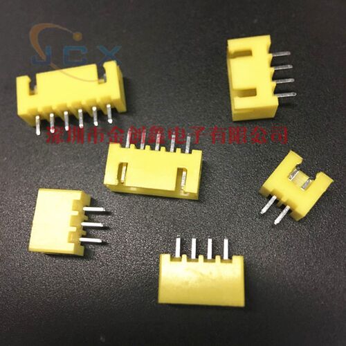 XH2.54MM间距 XH2.54-2P 3P 4P 5P 6P 彩色黄色 直针针座 插座
