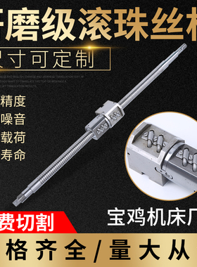 宝鸡数控机床长 研磨滚珠丝杆2505/06 4006精密螺杆丝杆可定制
