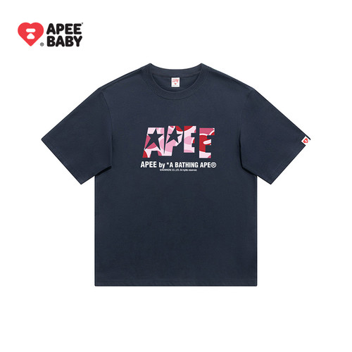 APEE简约宽松潮牌短袖T恤