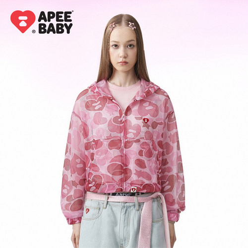 BAPE SS26 APEE by A BATHING APE猿人迷彩速干透气长袖开衫女款