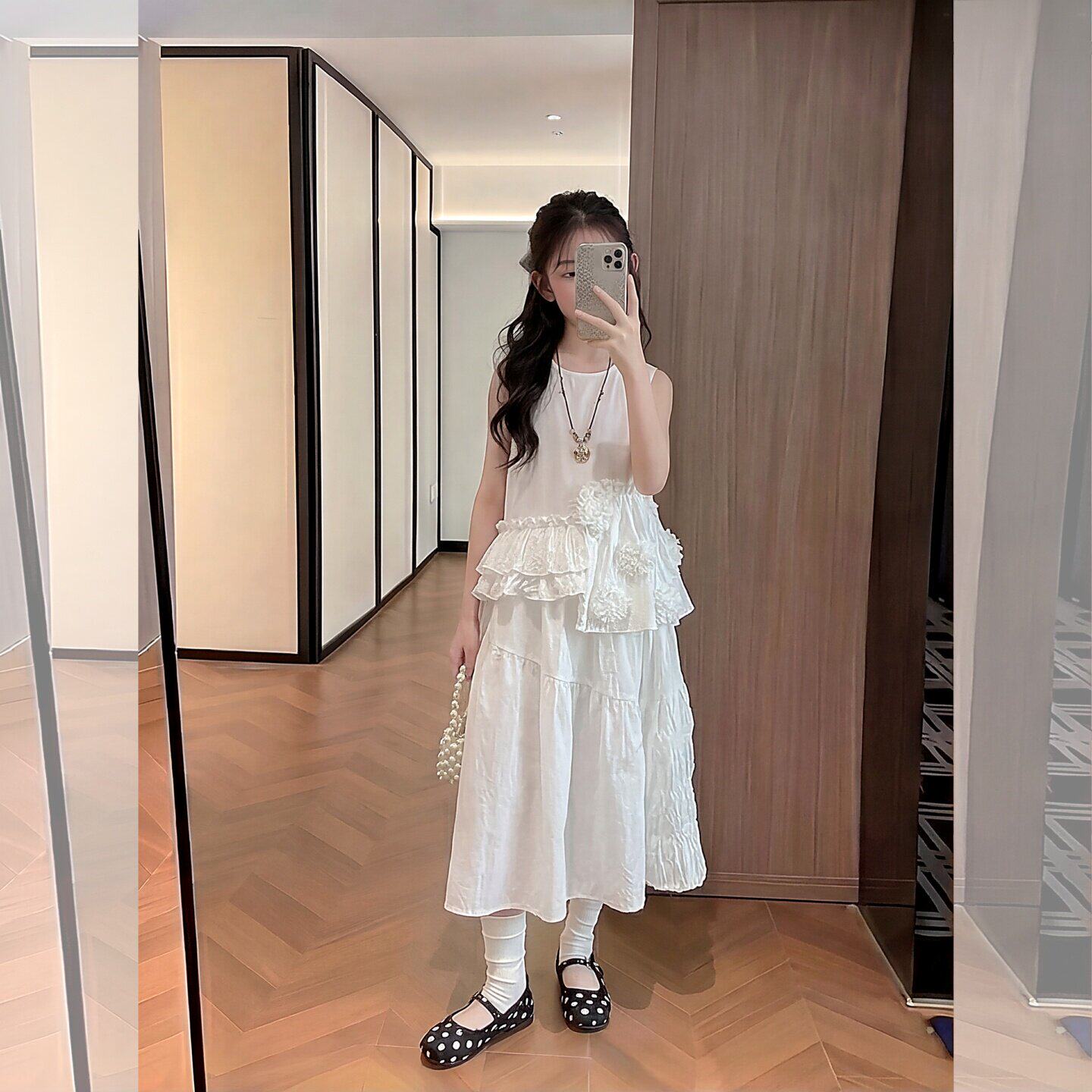 女童夏套装大童女孩网红洋气不规