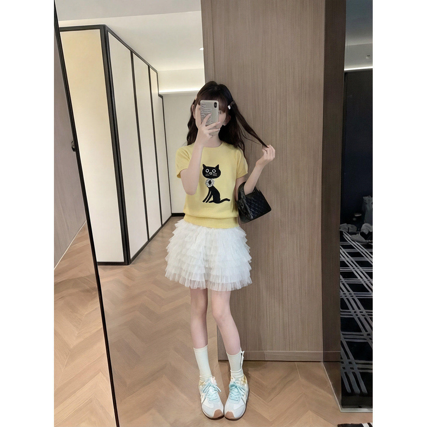 夏季韩系中小童女童短袖蓬蓬裙