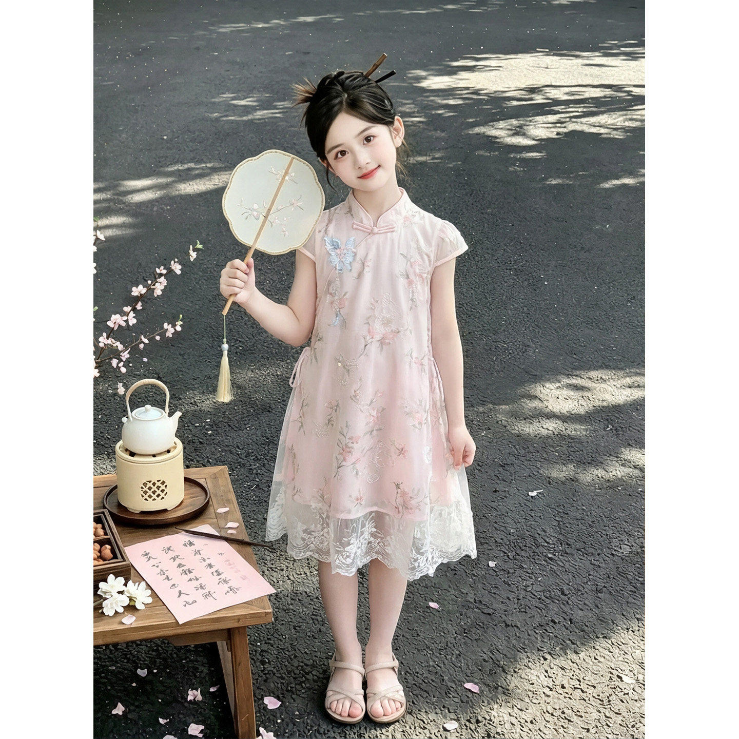 女童连衣裙2026新款夏季旗袍裙童