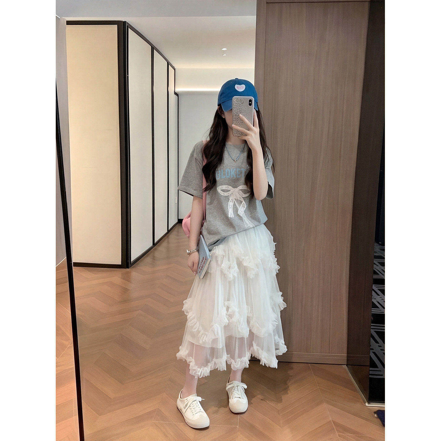 女童灰色短袖T恤夏季新款大儿童