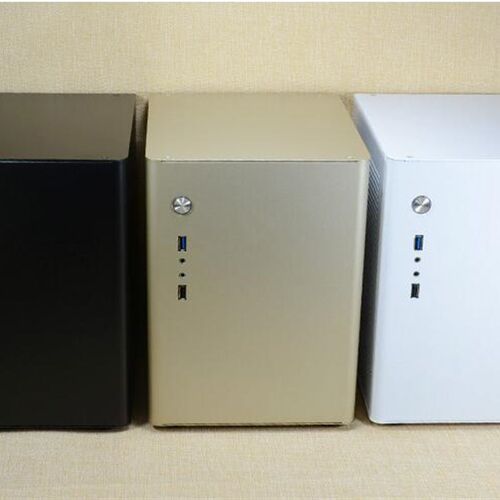 艾罗拉D4迷你电脑小机箱Mr-ATX/ITX桌面机箱立人D5机箱主机壳办公