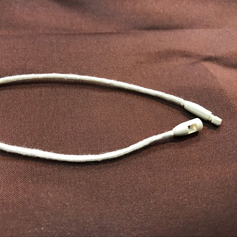 服装吊牌绳子高档u棉绳弹头手穿绳别针吊牌绳