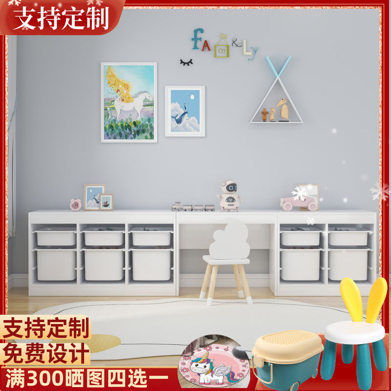 宝宝玩具收纳柜h儿童房整理柜实木储物架大容量家客厅置物架家用