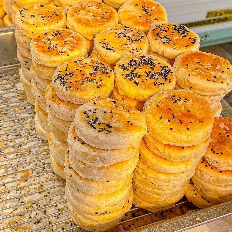 低糖栗子酥纯手工老式板栗饼香酥绿豆酥饼子馅饼糕点零食早餐宵夜