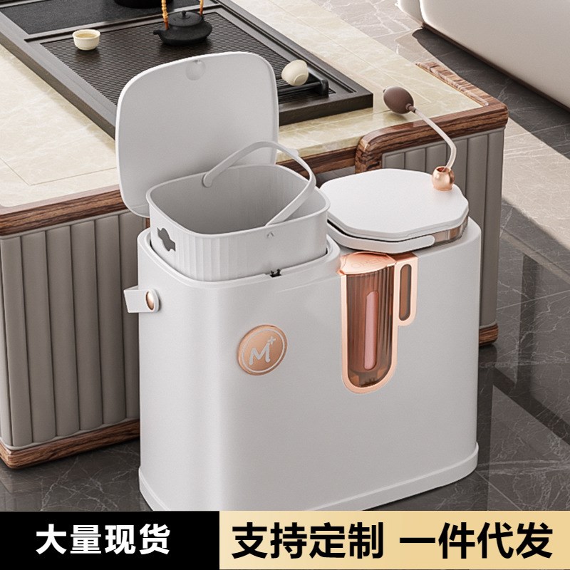 茶桶茶渣桶垃圾分离过滤排水桶茶台废水桶功夫Q茶具配件茶道茶水
