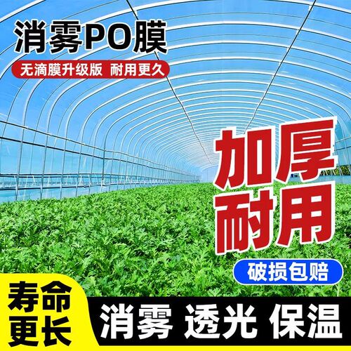二膜大棚膜塑料薄膜高透光PO膜大棚专用塑料布P农用种植专用保温