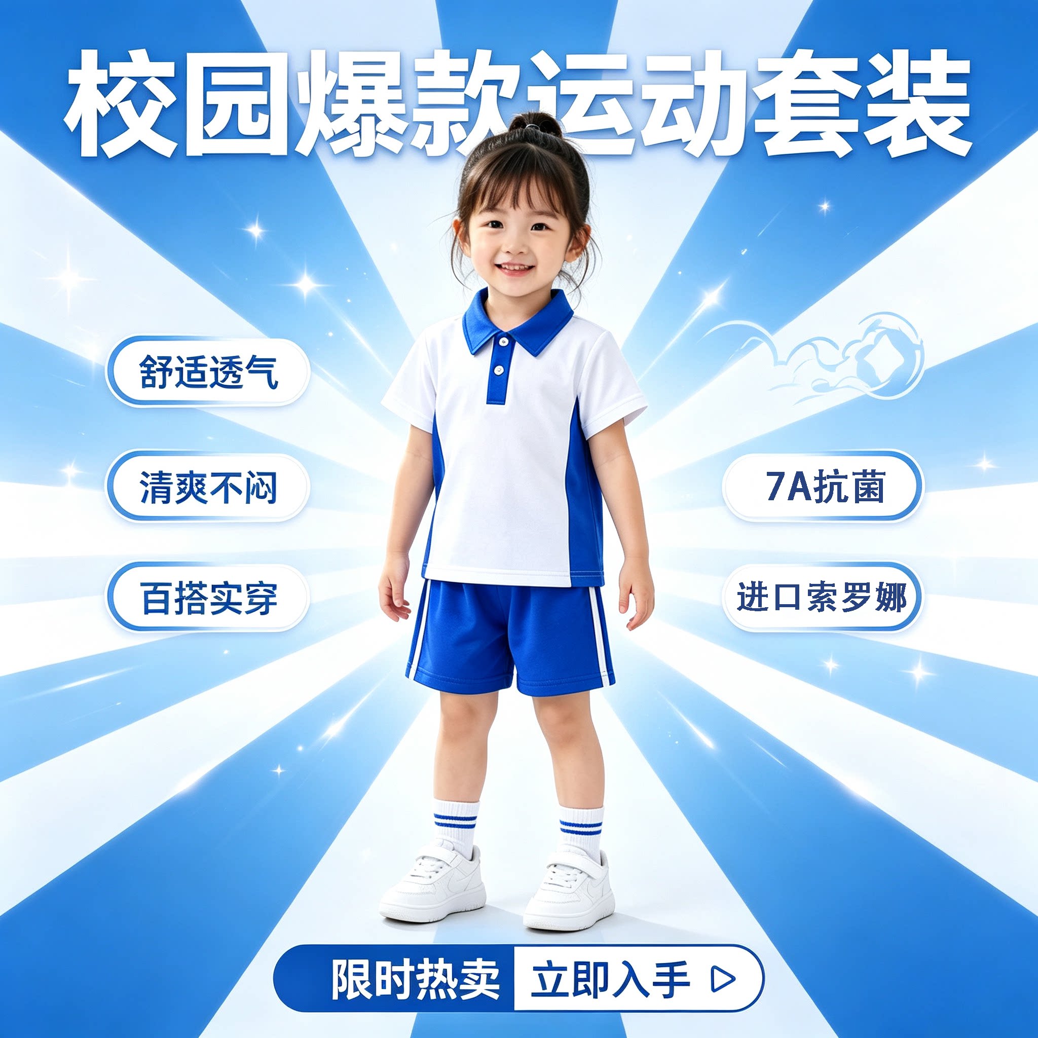 深圳校服学院风儿童迷你男女夏季短袖短裤幼儿园园服婴儿网红班服