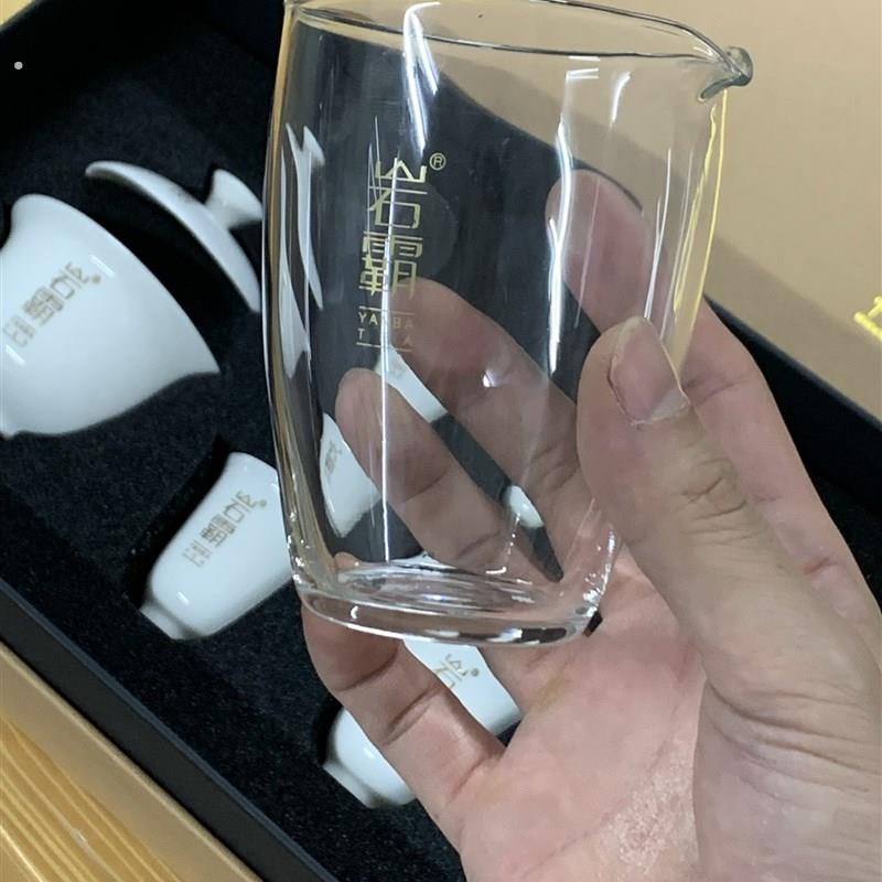 岩霸白瓷功夫茶具 10 头标准 8 克岩茶专用茶具套装德化白瓷高档