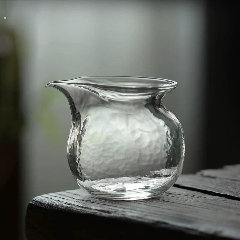 日式龙胆玻璃公道杯德化加厚分茶器 手工不烫手耐热公杯茶具