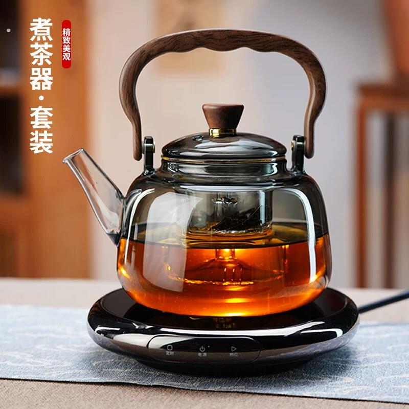 煮茶壶2025新款烧茶壶电热煮茶一体黑晶炉围炉煮茶烧水壶养生壶