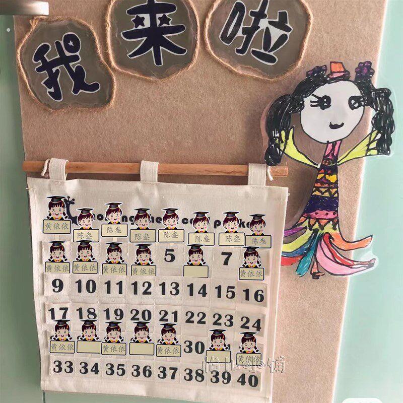 创意人物毕业可留言签名字晨检卡幼儿园教室主题墙面布置装饰材料