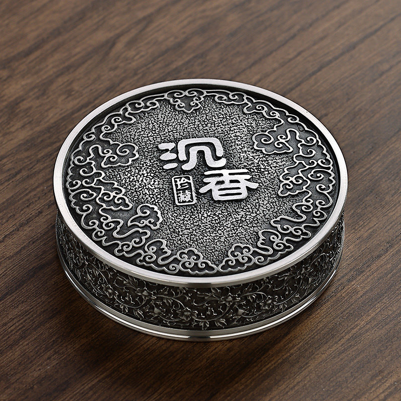 锡罐高纯度锡茶叶罐密封储存罐散茶叶收纳M盒手串盒小茶仓锡沉香