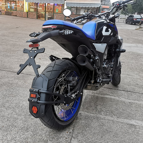 升仕GK350摩托车后挡泥板后u挡水板ZT350-X-T改装后挡泥板加长泥
