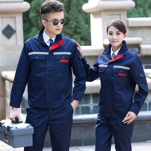 定制绣印alogo工作服春秋长袖劳保服套装加油站工装定制化工厂工