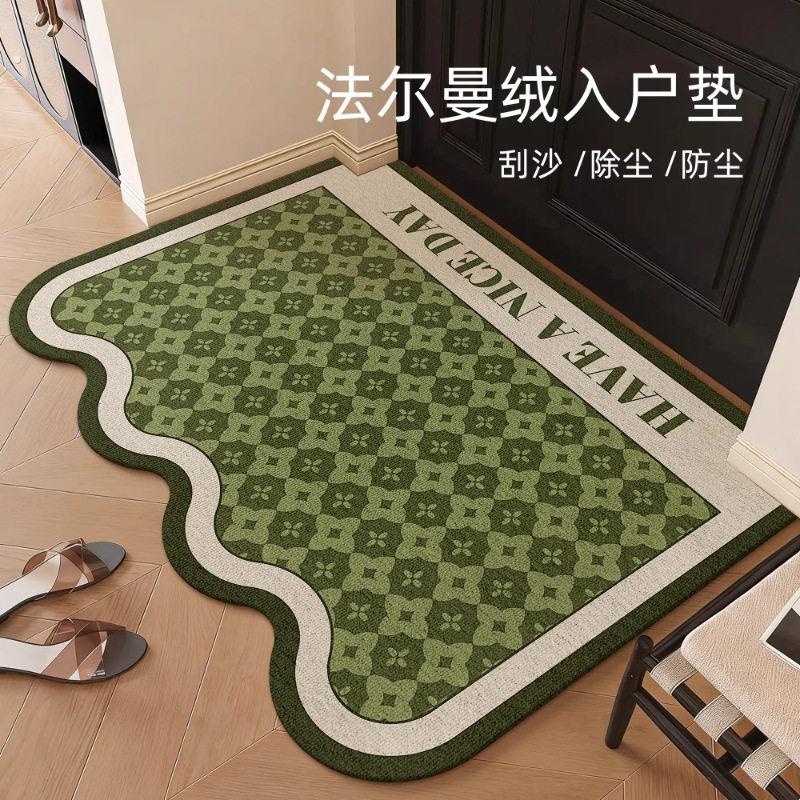 中古风入户门地垫2026新款玄关地毯进门耐脏防滑家用脚垫地垫子