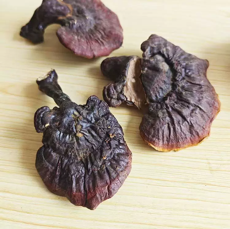 纯野生灵芝西藏白肉整株干