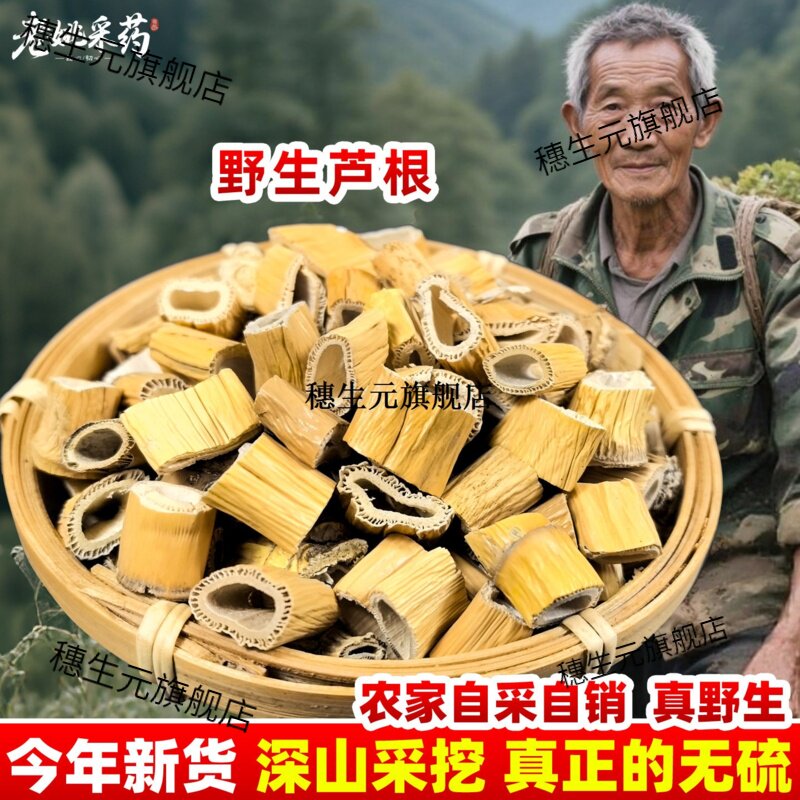 云南野生芦根材苇干茅茶a
