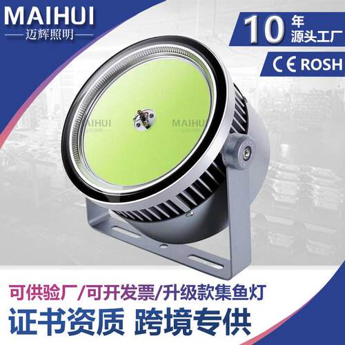 led诱鱼聚鱼渔船集鱼灯户外防水海钓大功率引鱼捕鱼灯船用探照灯