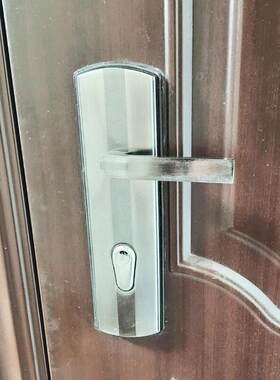 老式带保险实心新九9带反锁防盗门拉手11齿轮锁芯手柄把手新九型